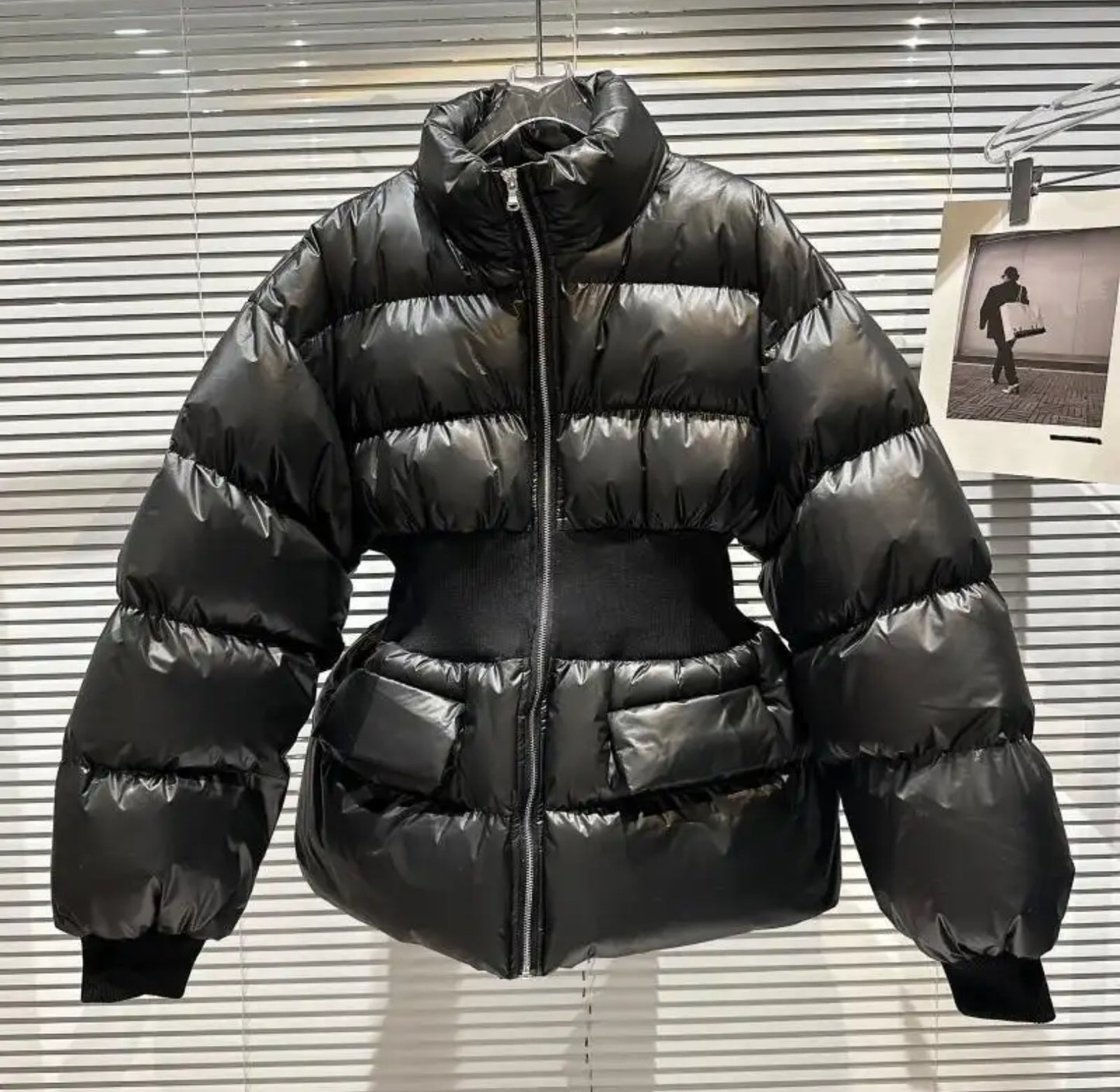 Luxury puffer coats .