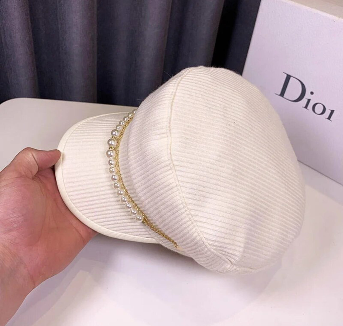 Luxury Pearl Beret Caps