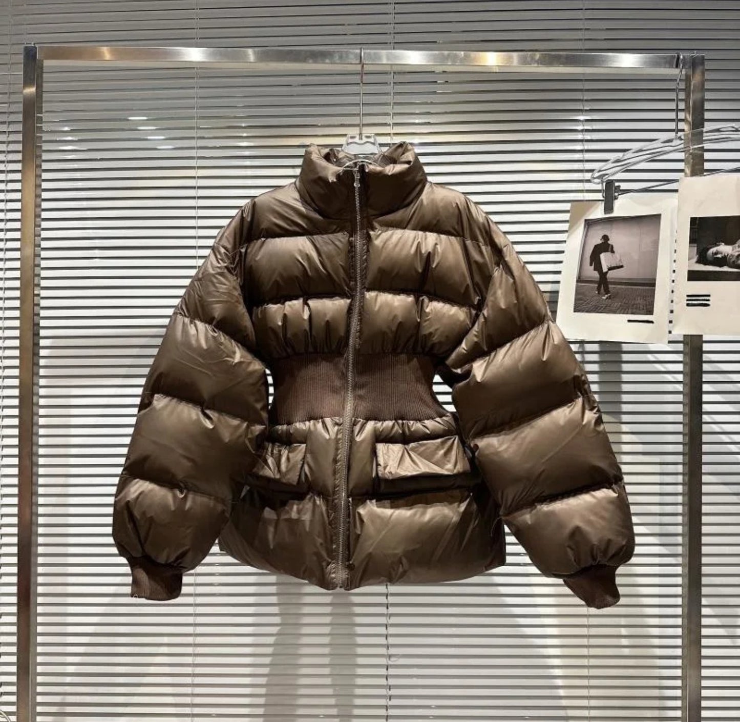 Luxury puffer coats .