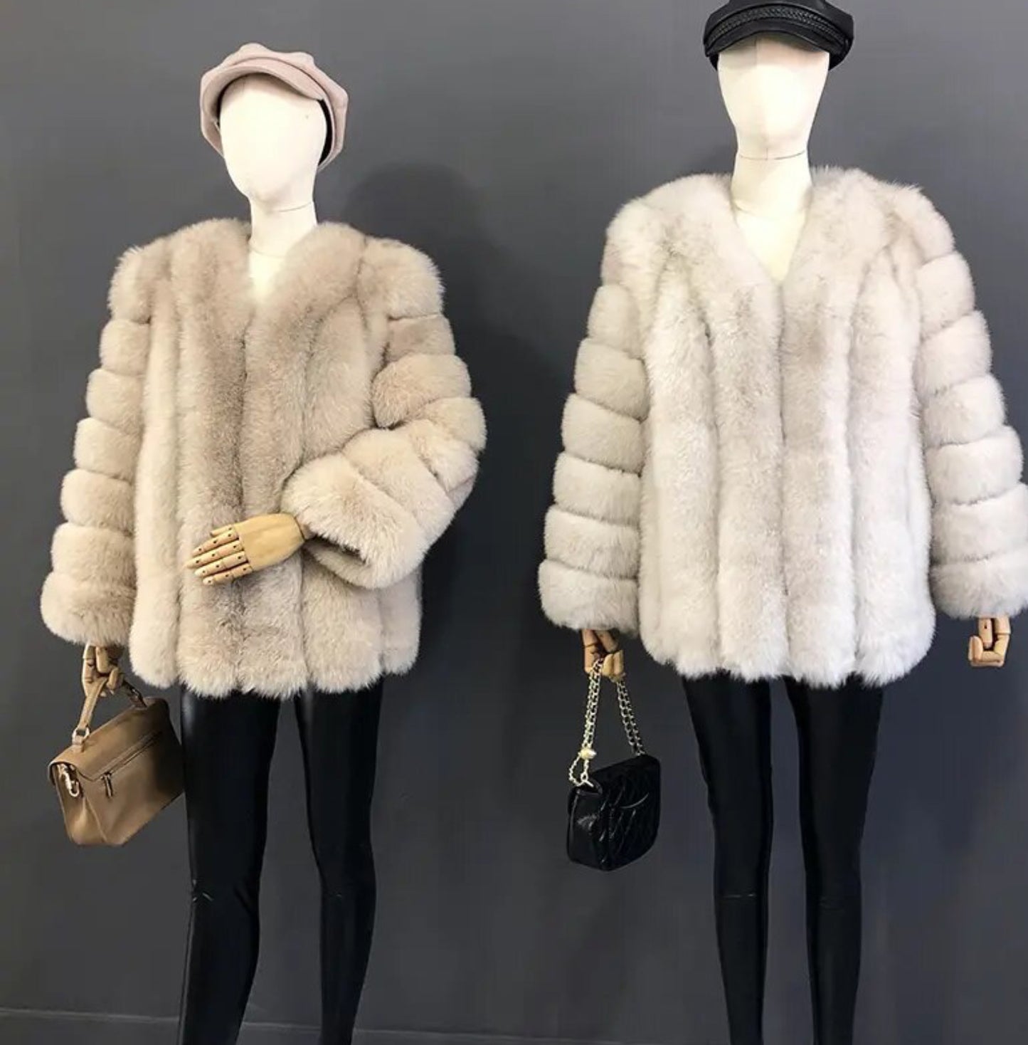 Luxury Natural fur winter coats .