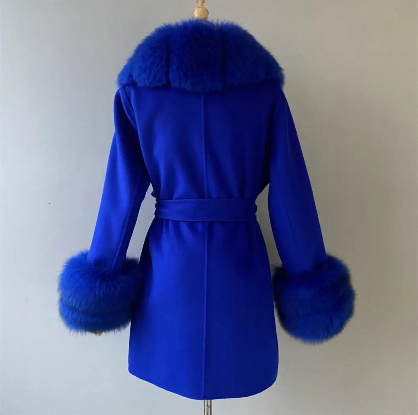 Luxury Cashmere fur coats.