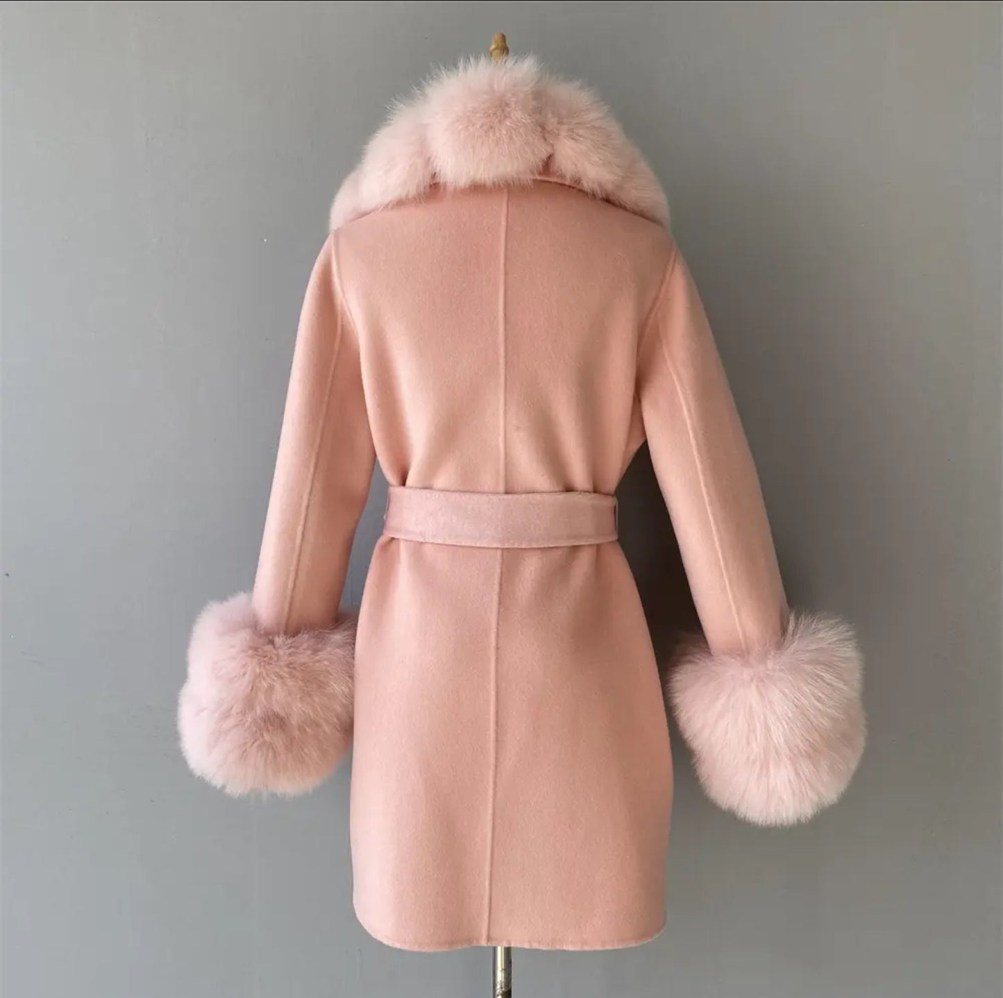 Luxury Cashmere fur coats.