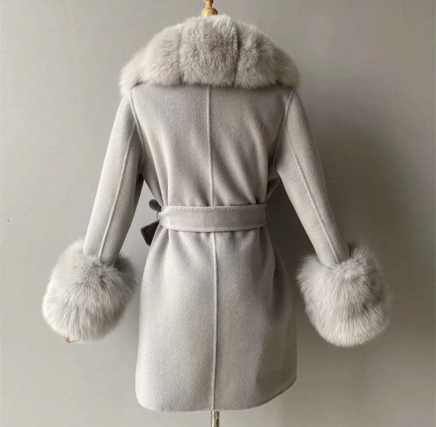 Luxury Cashmere fur coats.