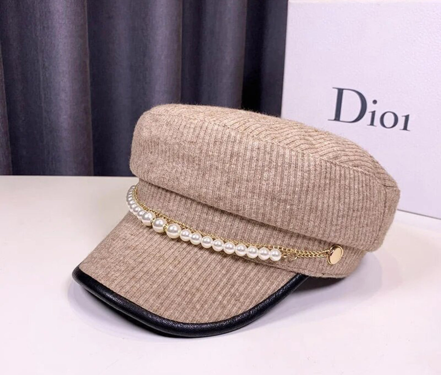 Luxury Pearl Beret Caps