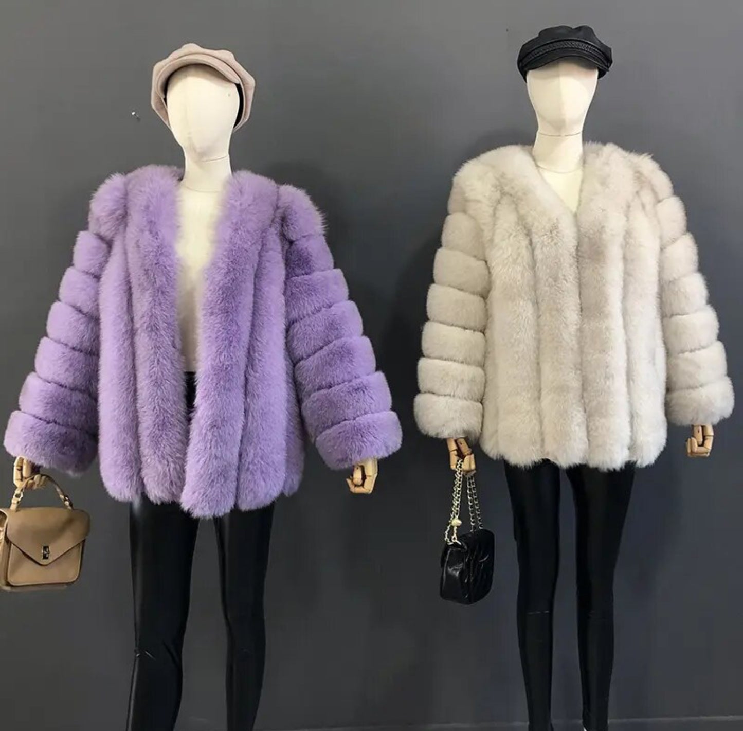 Luxury Natural fur winter coats .