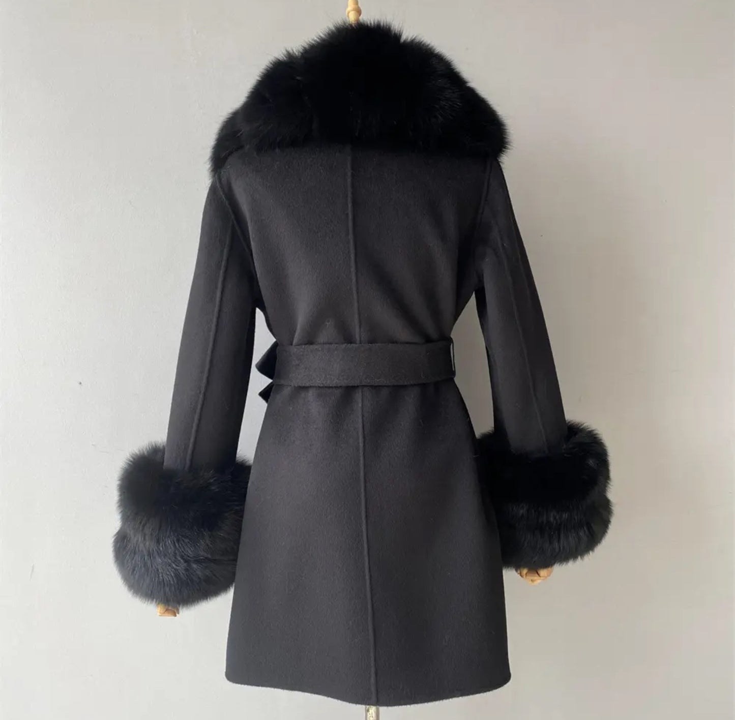 Luxury Cashmere fur coats.