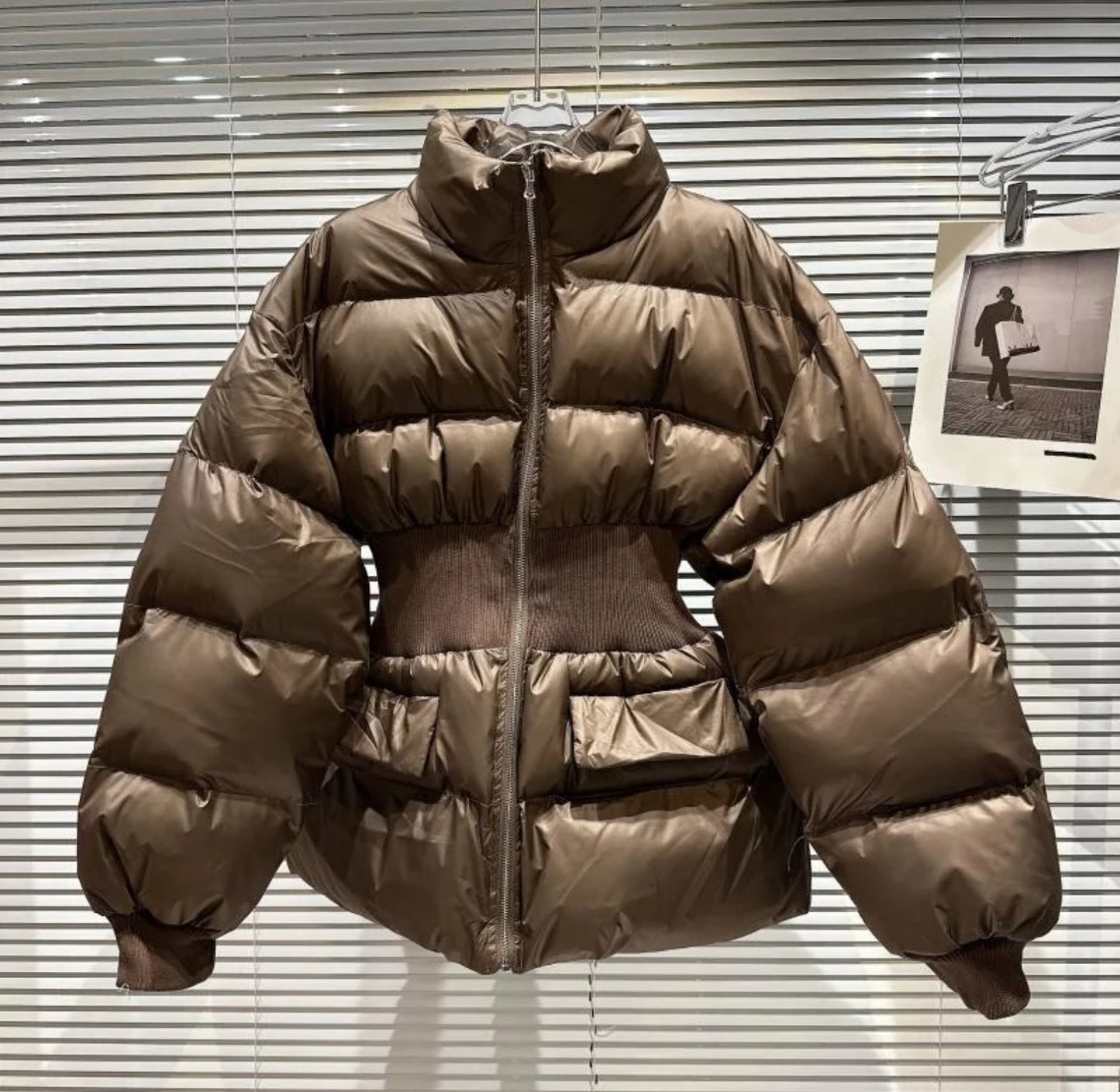 Luxury puffer coats .