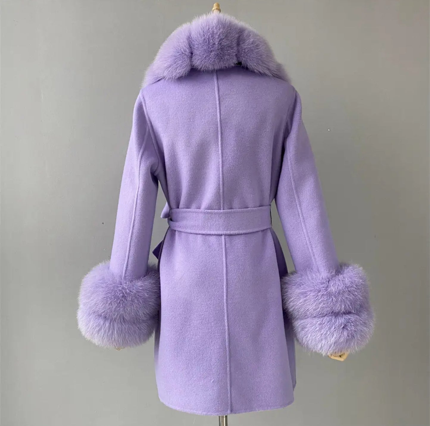 Luxury Cashmere fur coats.