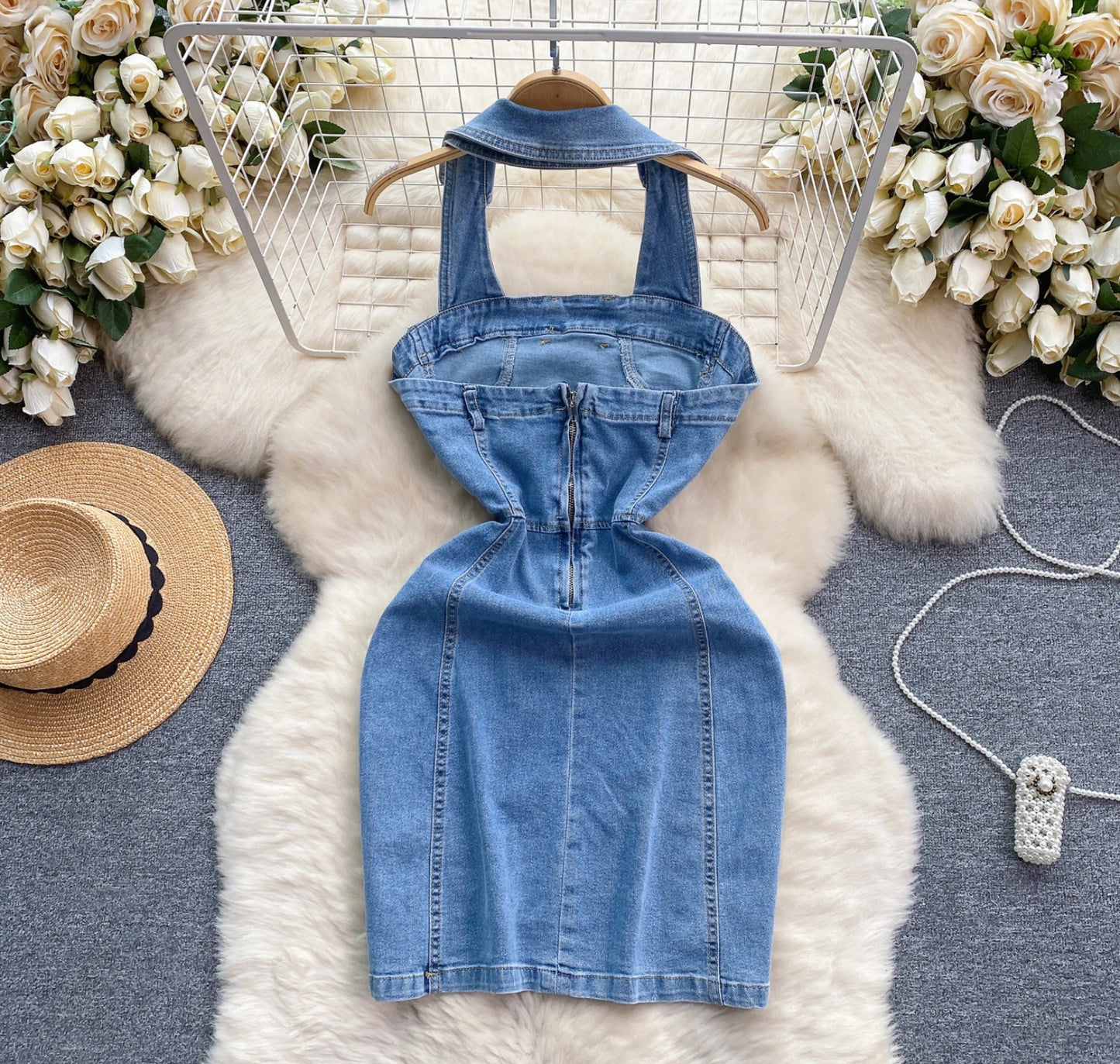 Limited edition denim dresses.