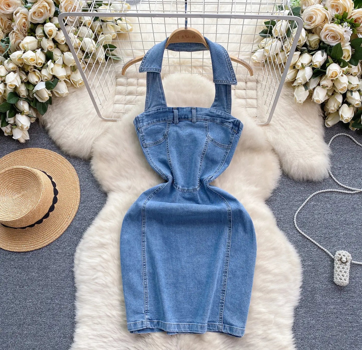 Limited edition denim dresses.