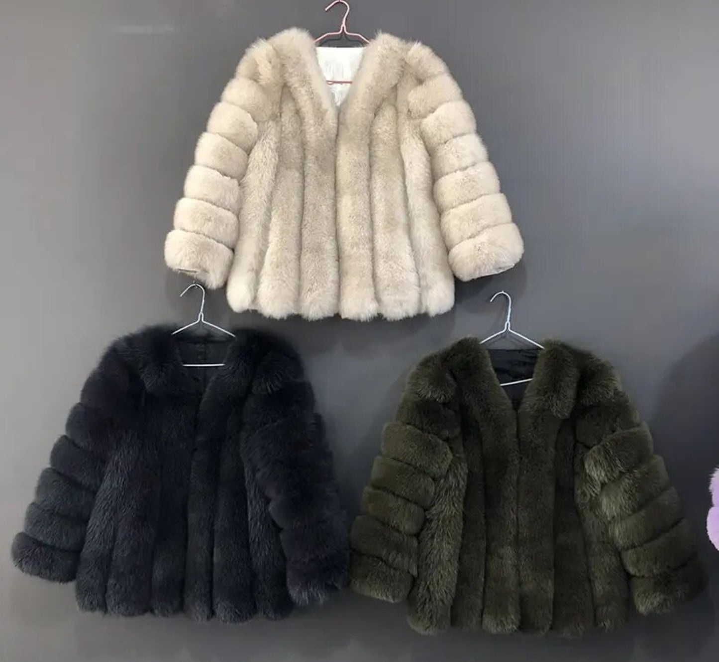 Luxury Natural fur winter coats .