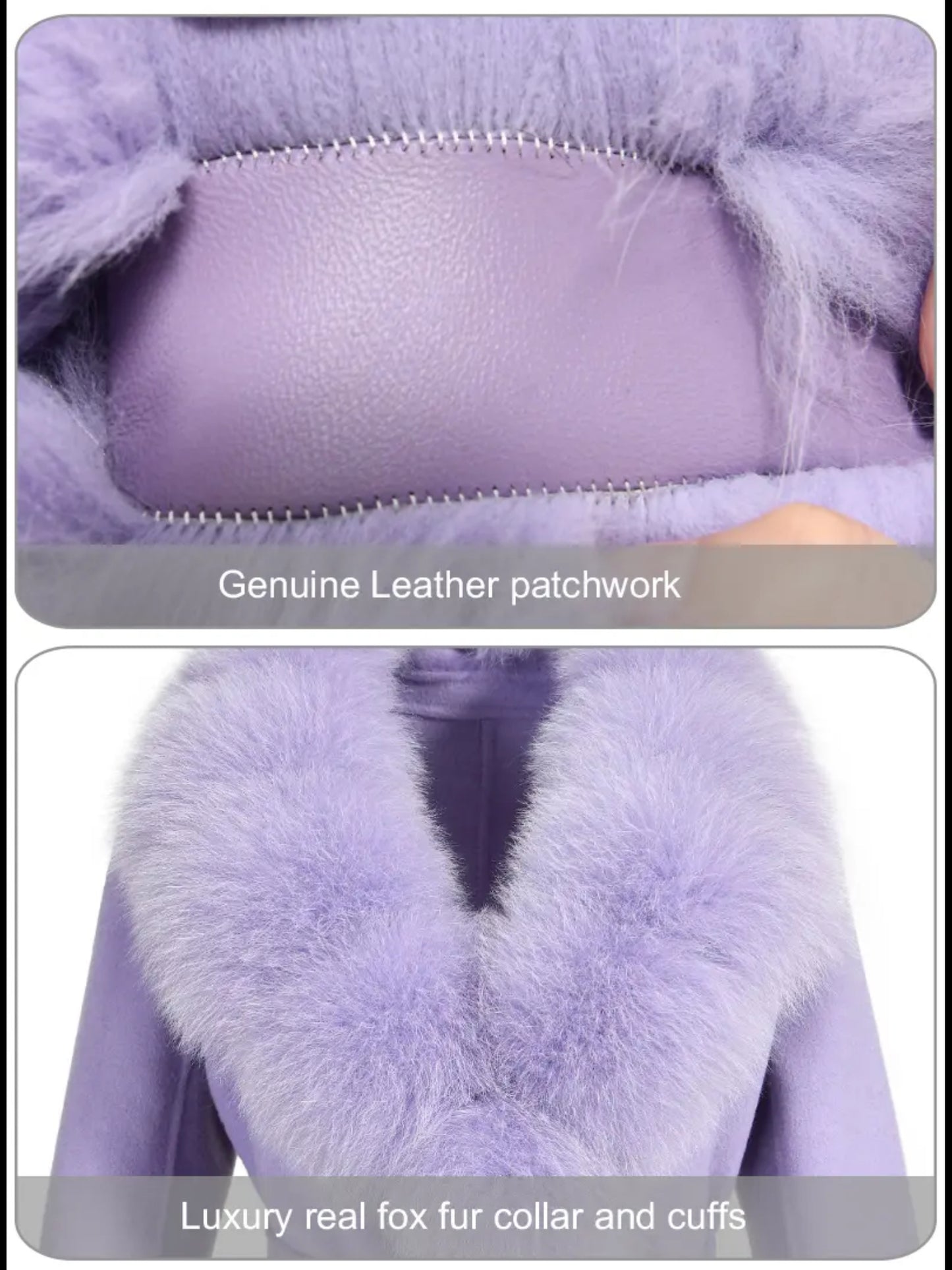 Luxury Cashmere fur coats.