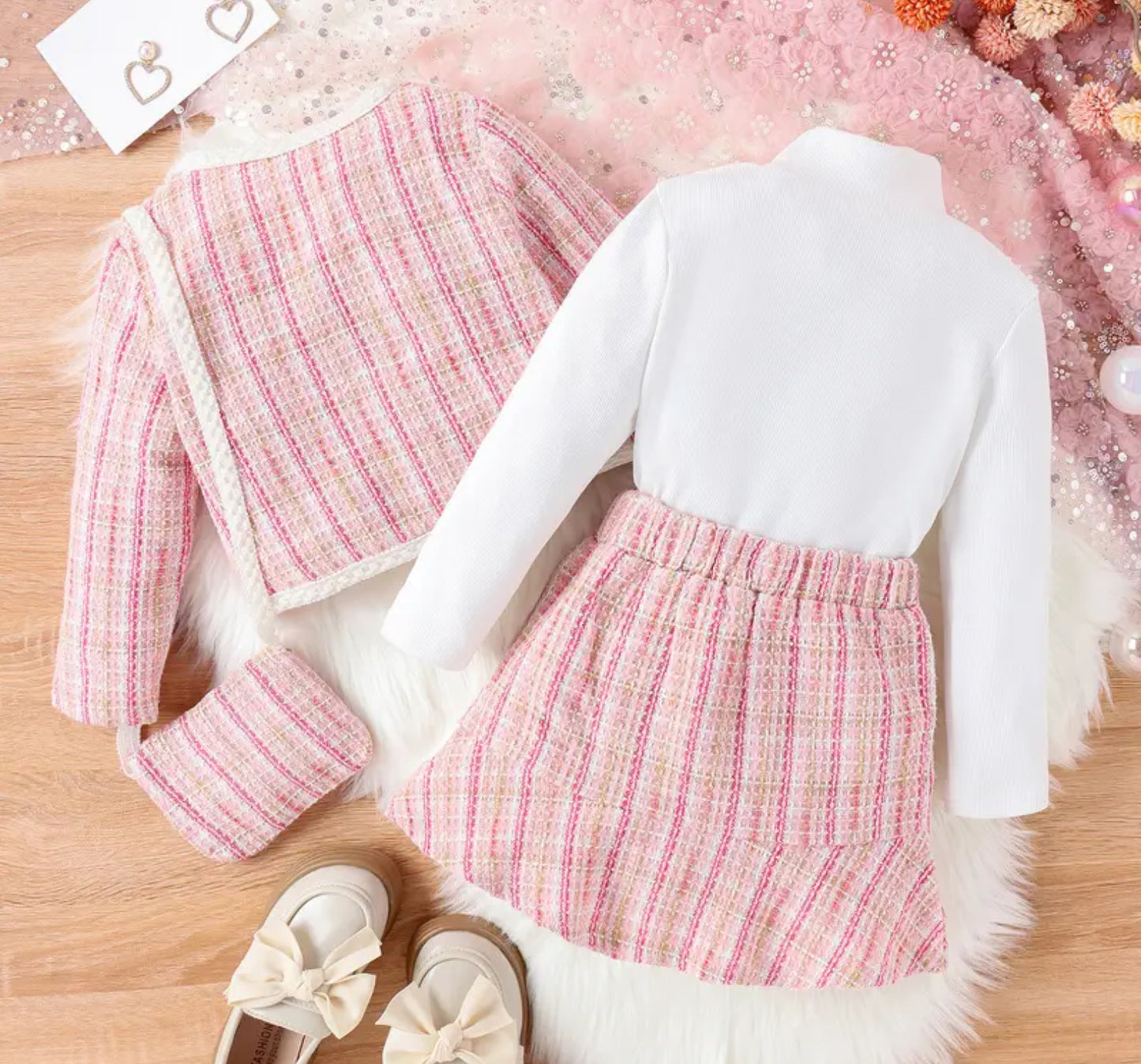 Girls 4 piece Tweed sets . Kids collection