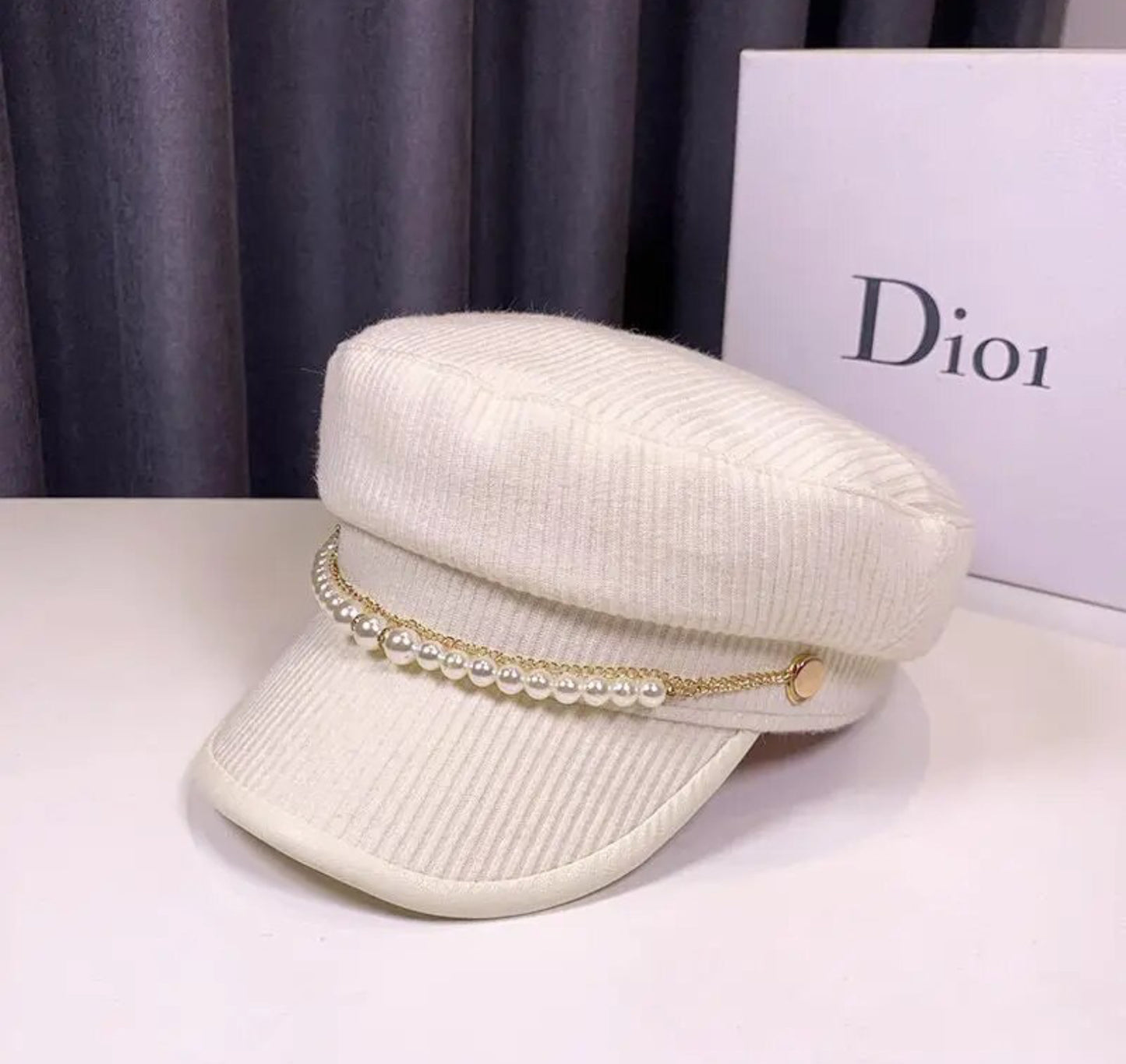 Luxury Pearl Beret Caps