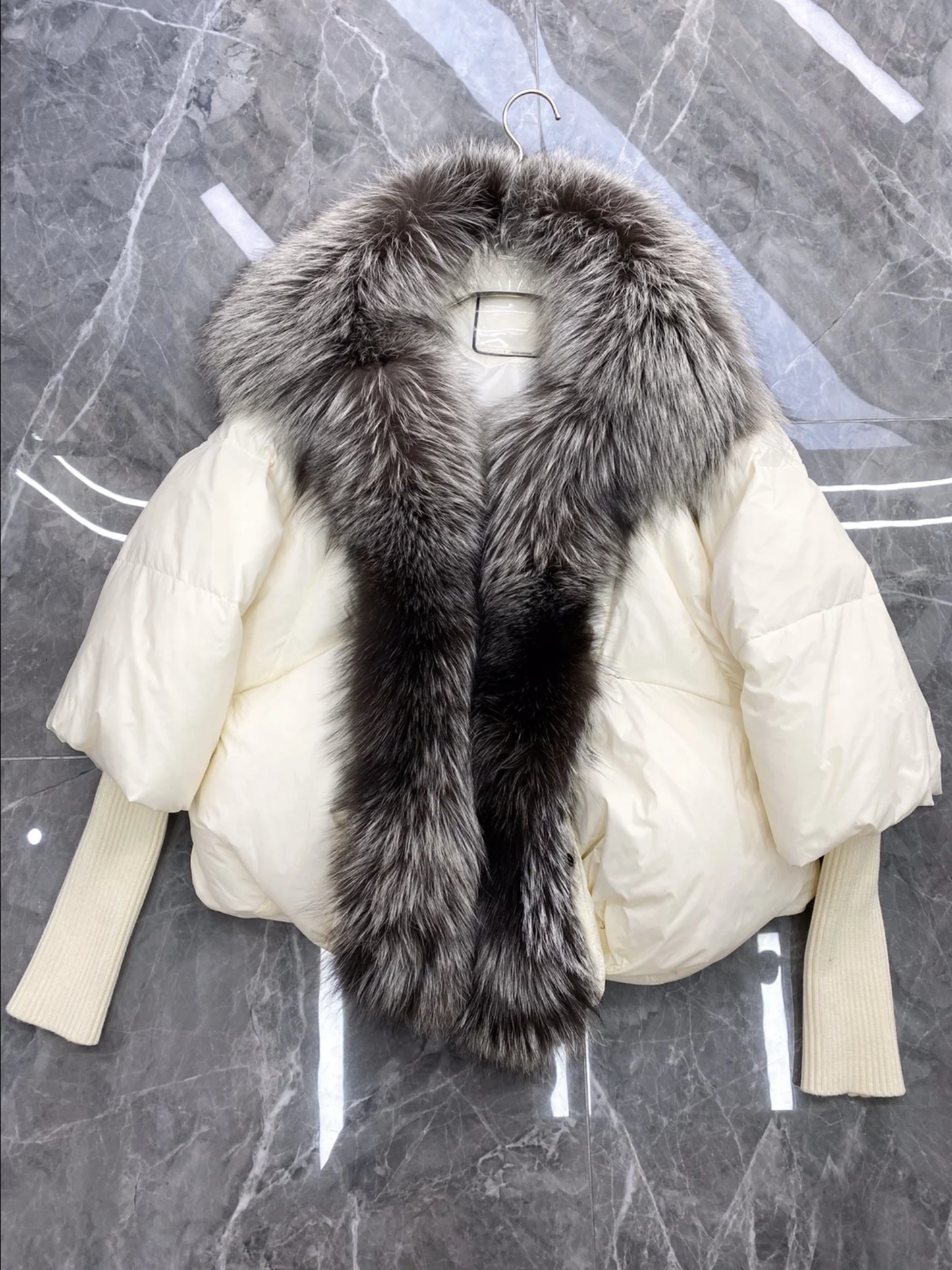 Real fur luxury coats .