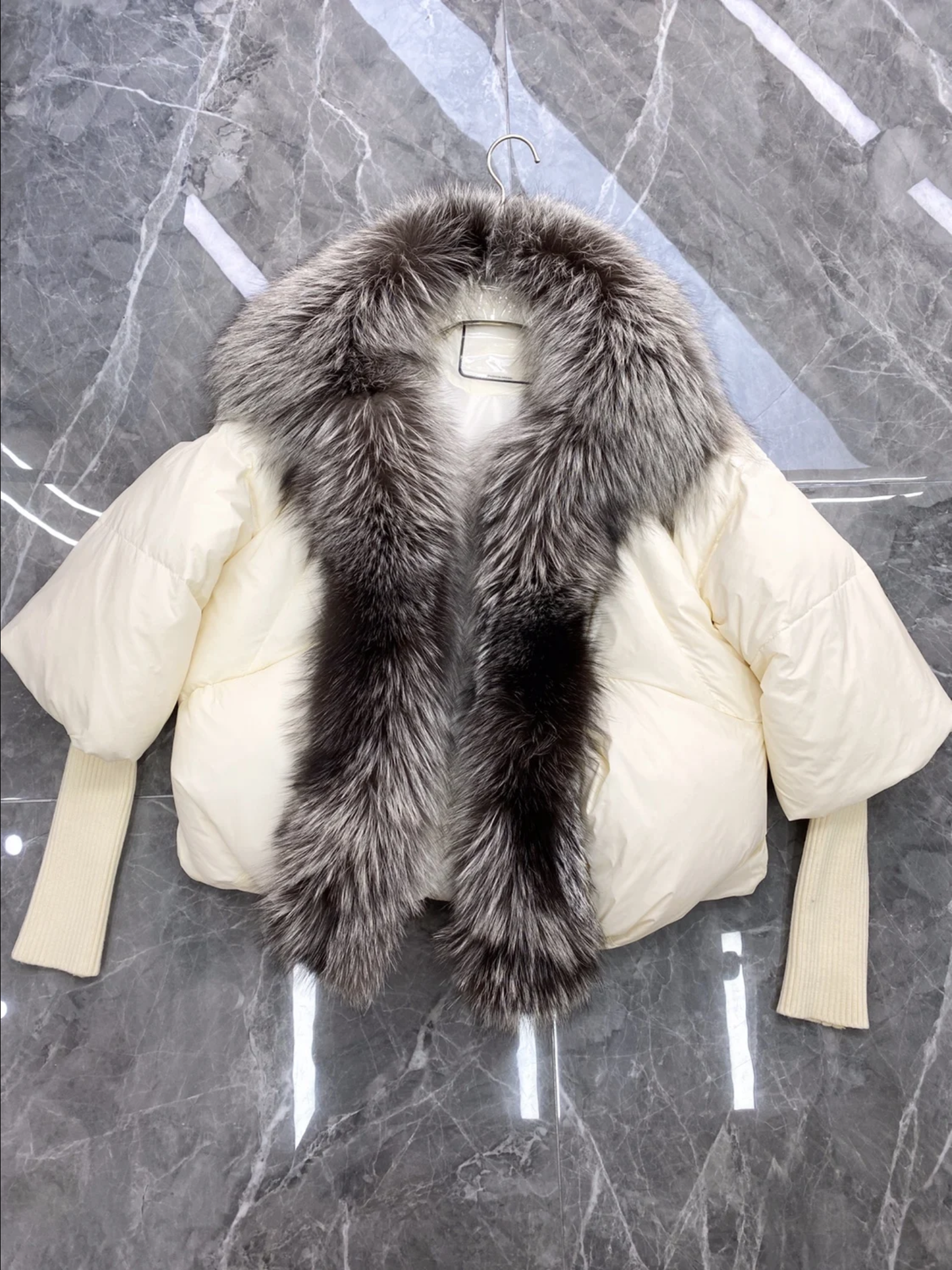 Real fur luxury coats .