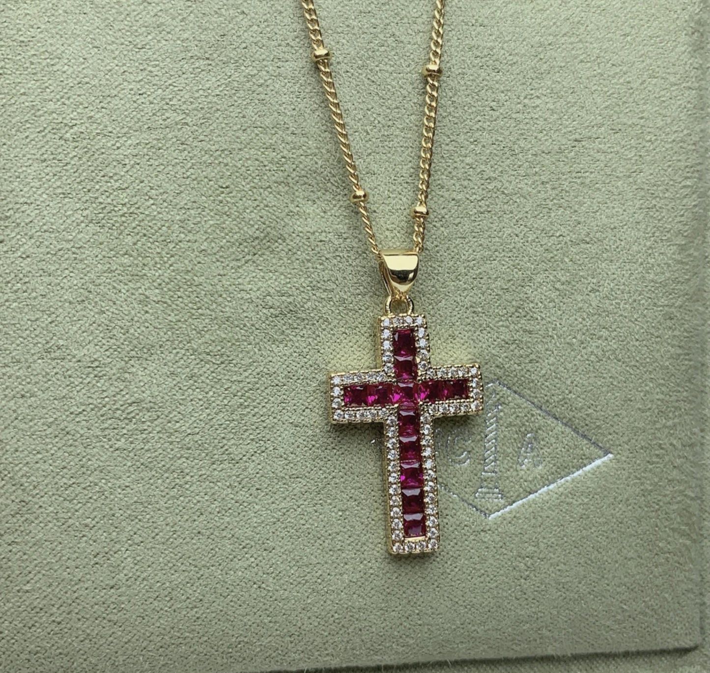 Crystal Cross  pendent necklaces . Accessories