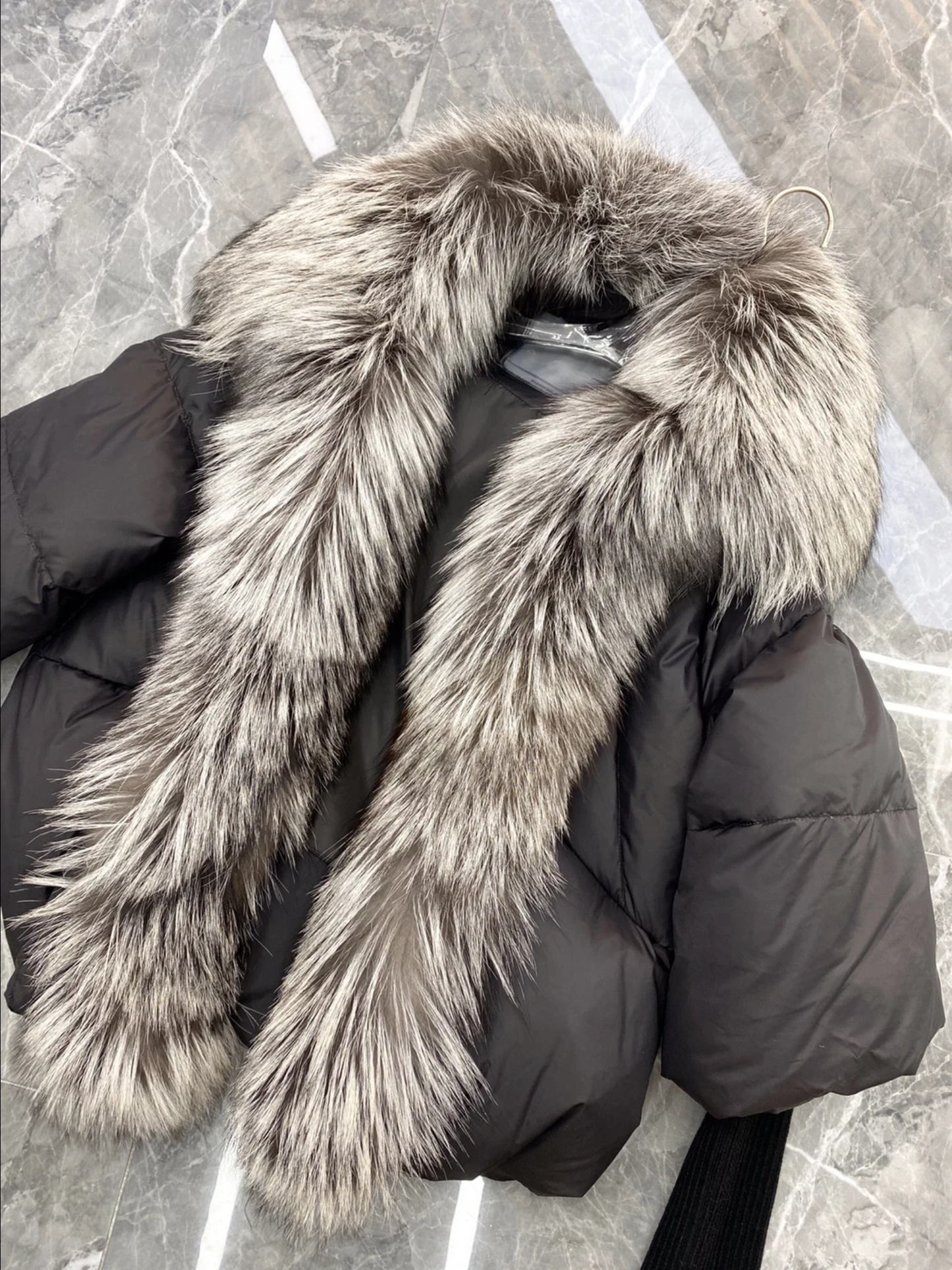 Real fur luxury coats .