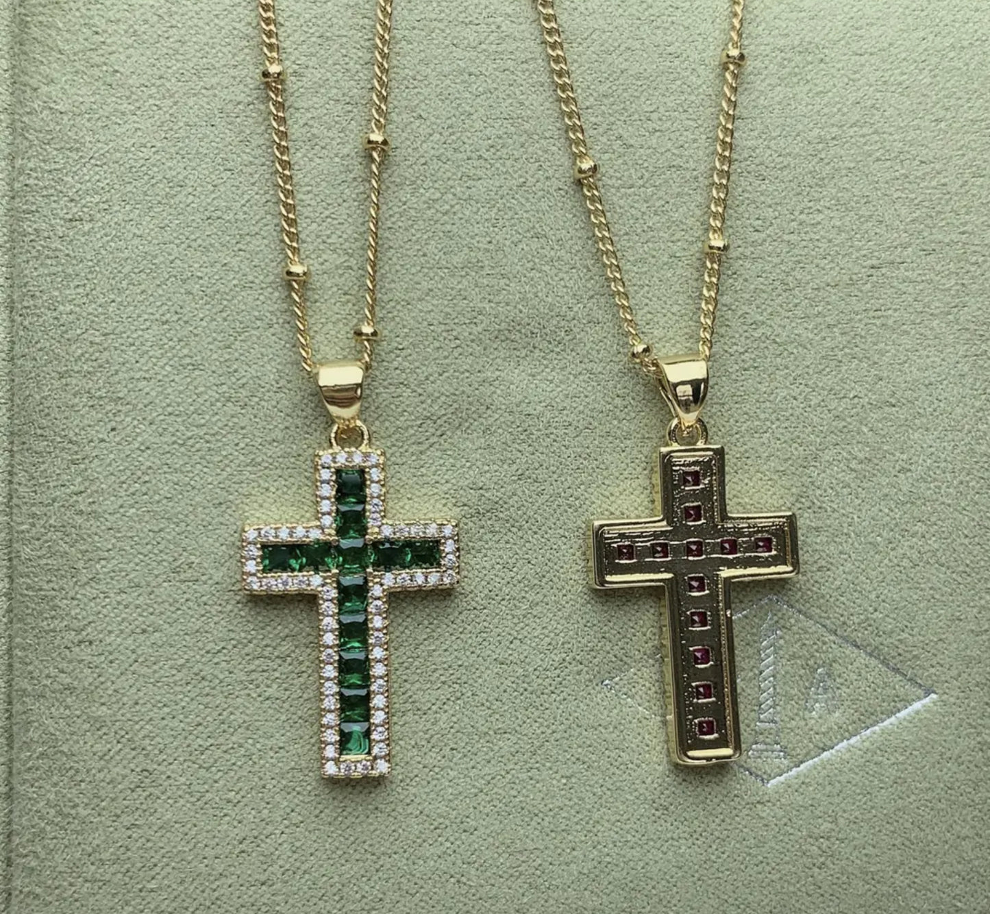 Crystal Cross  pendent necklaces . Accessories