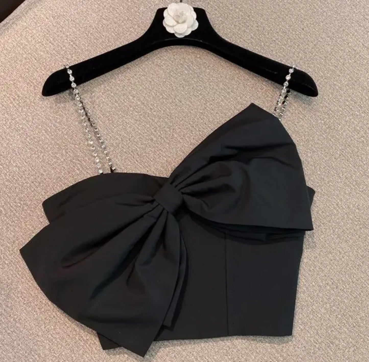 Luxury bow crop tops . Dailywear.