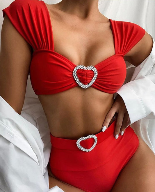 Bling heart bikini .     Swimwear