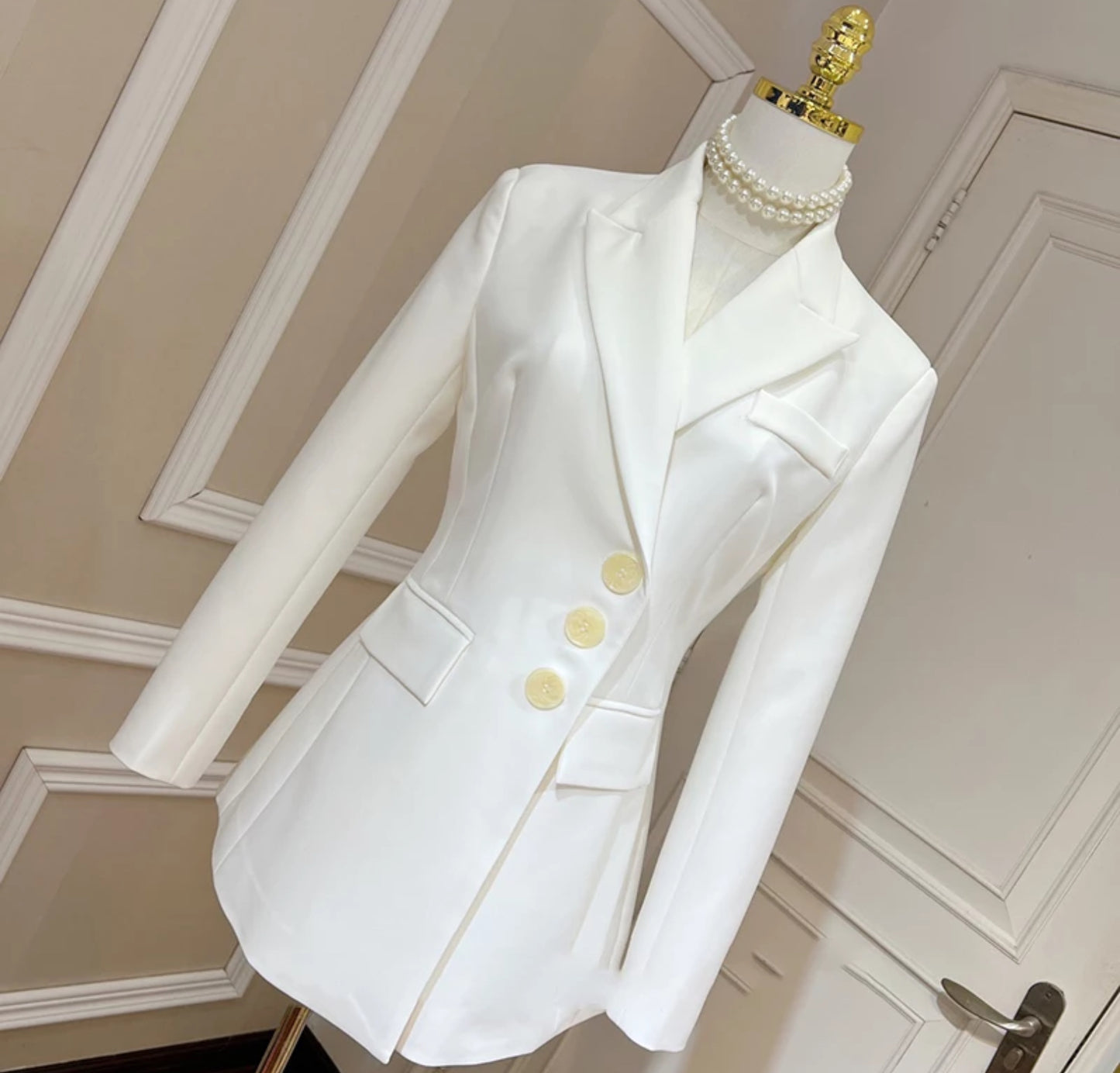 Luxury bow blazer jacket