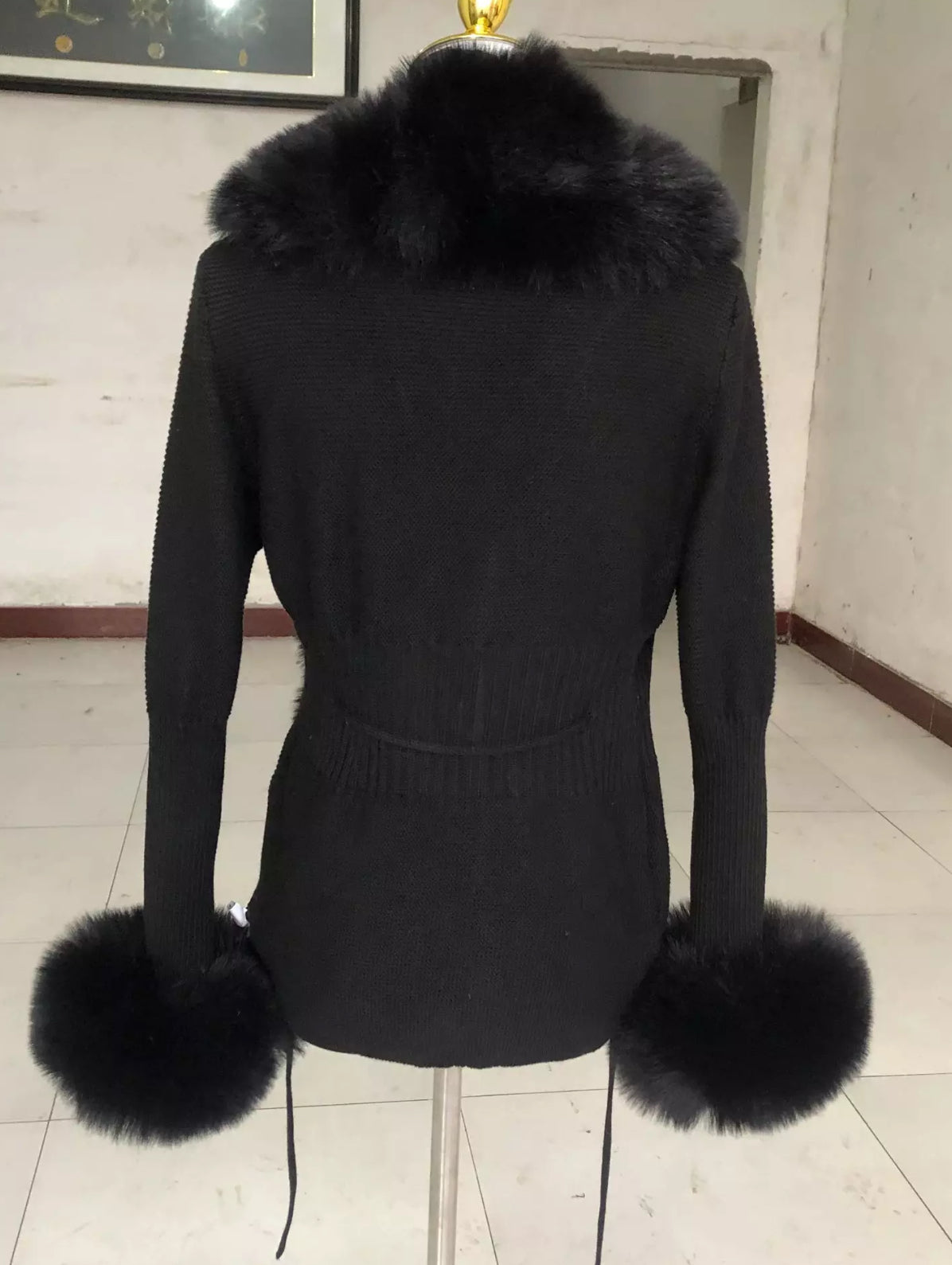 Fur cardigans .       (Jackets)